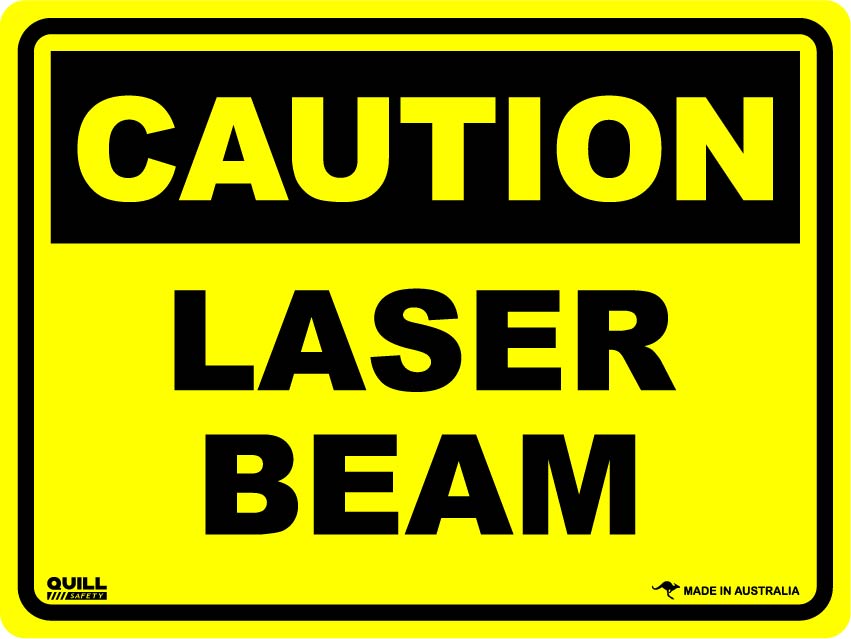 Caution Signs - Laser Beam Image