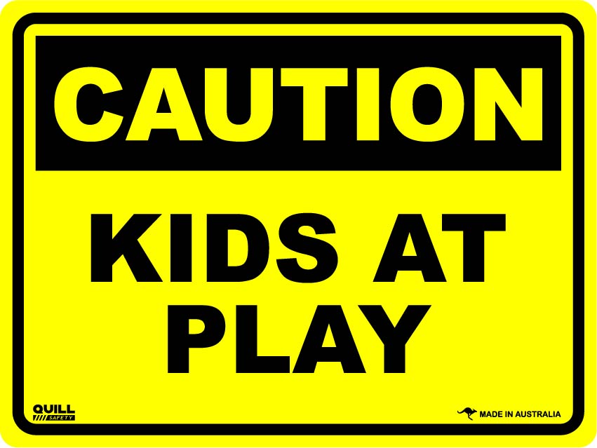 Caution Signs - Kids At Play Image