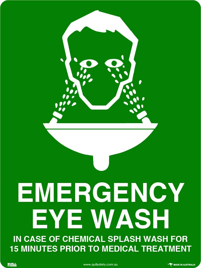 Emergency Signs - Emergency Eye Wash Image
