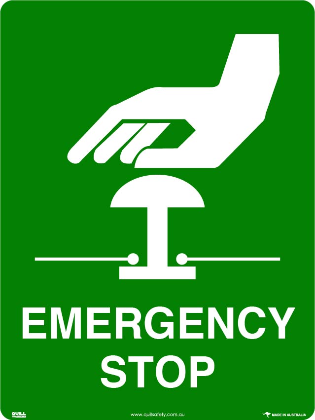 Emergency Signs - Emergency Stop Image