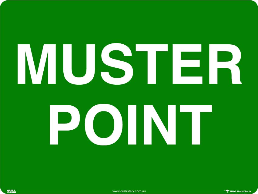 Emergency Signs - Muster Point Image