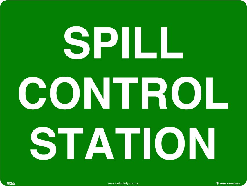 Emergency Signs - Spill Control Station Image