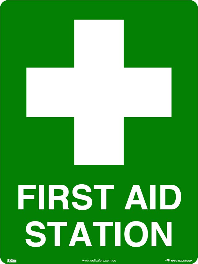 Emergency Signs - First Aid Station Image