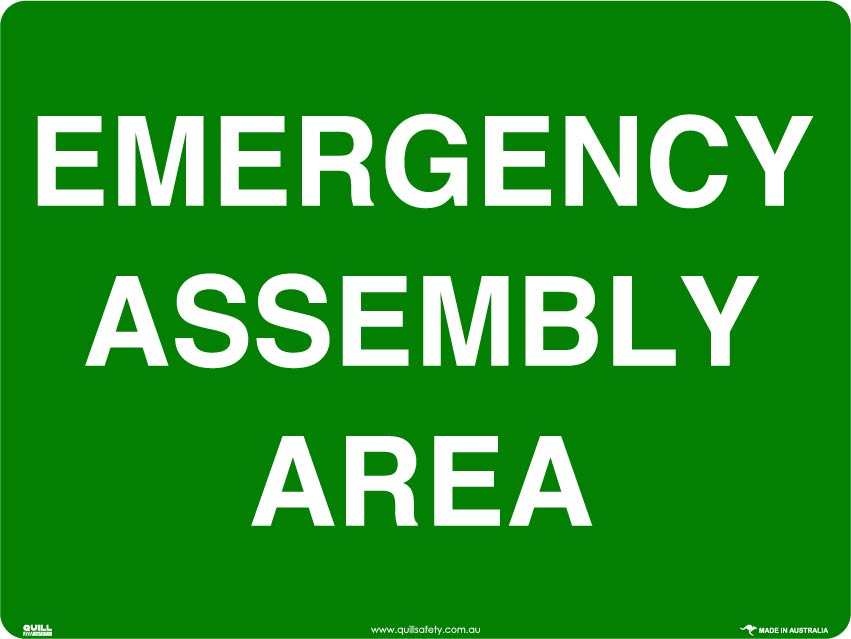 Emergency Signs - Emergency Assembly Area Image