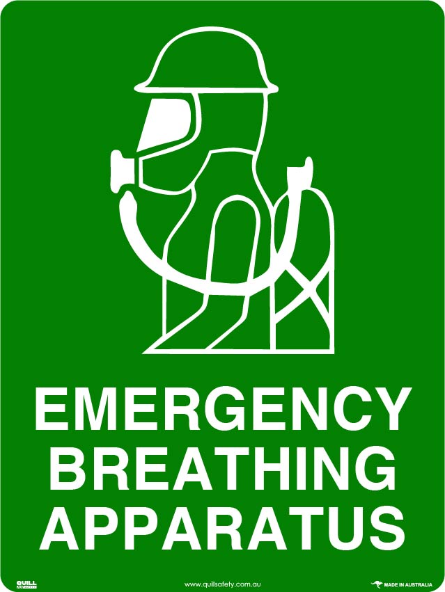 Emergency Signs - Emergency Breathing Apparatus Image