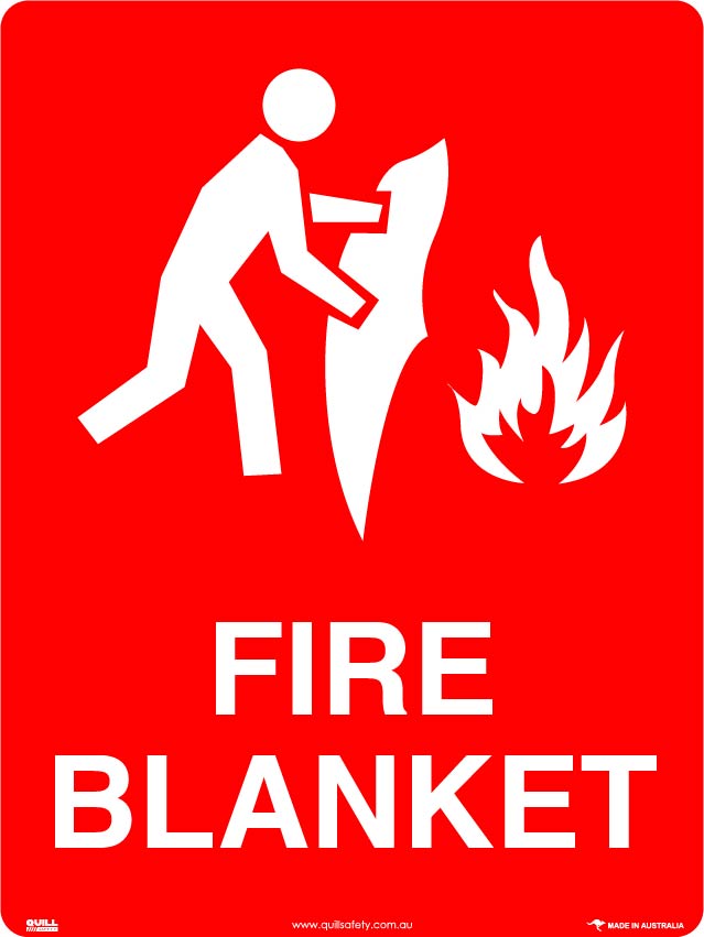 Fire Signs - Fire Blanket  (With Pictogram) Image