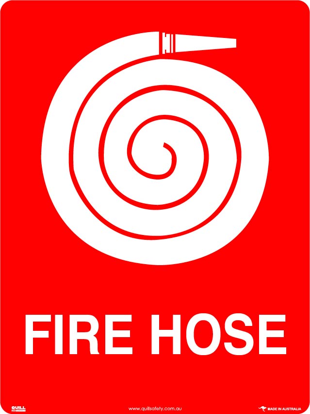 Fire Signs - Fire Hose  (With Pictogram) Image