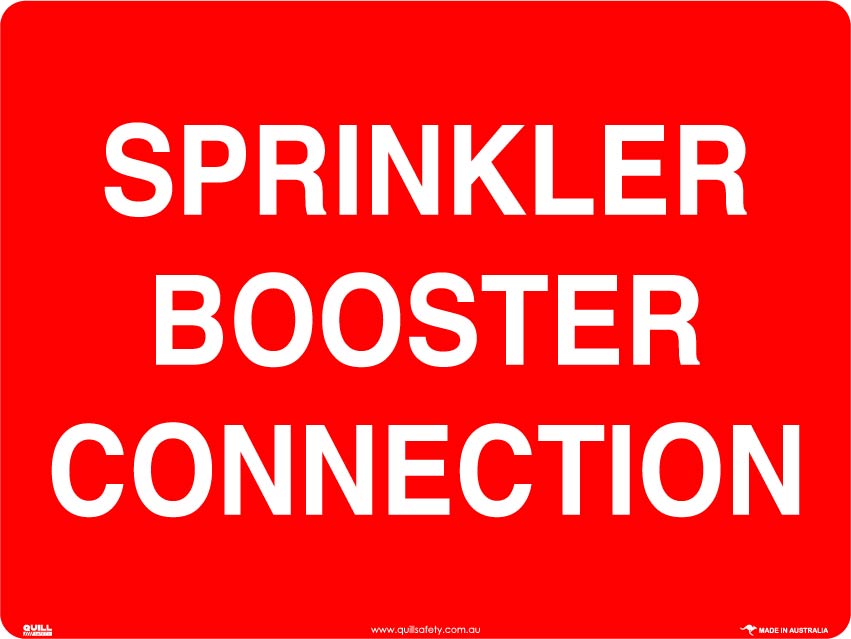 Fire Signs - Sprinkler Booster Connection Image
