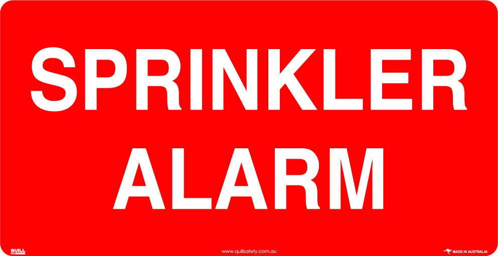 Fire Signs - Sprinkler Alarm Image