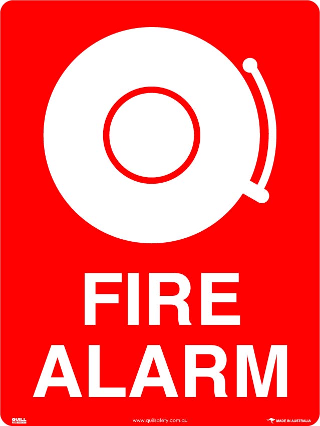 Fire Signs - Fire Alarm (With Pictogram) Image