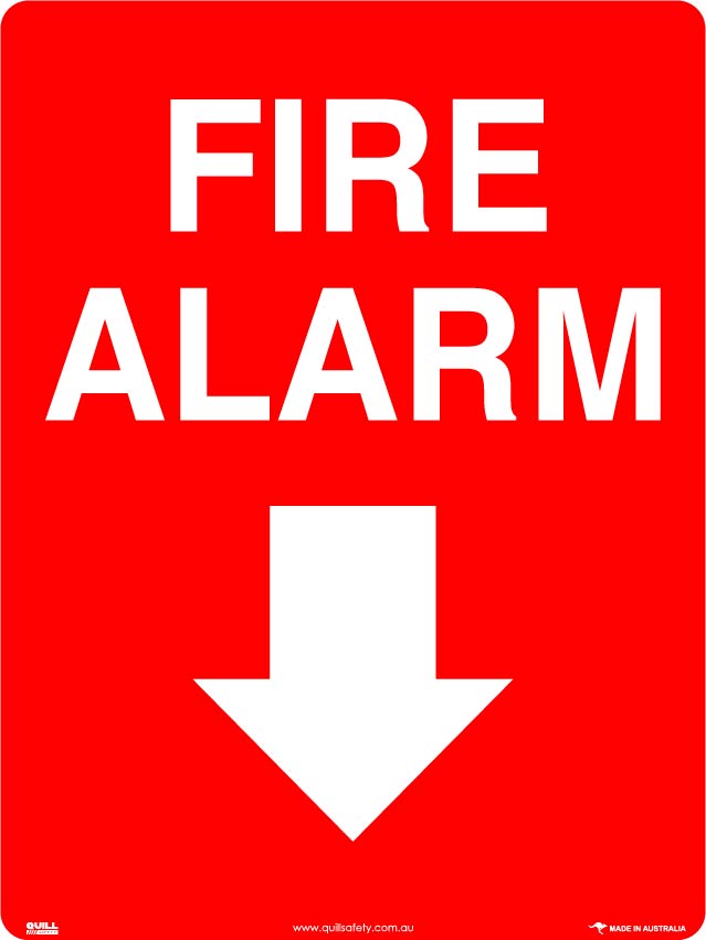 Fire Signs - Fire Alarm (With Arrow) Image