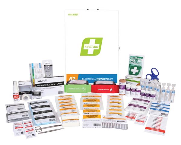 First Aid Kit - Electrical Workers - Metal Cabinet Image
