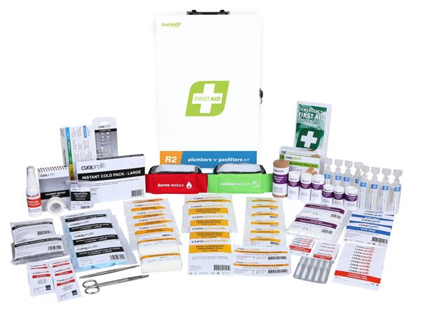 First Aid Kit - Plumbers & Gasfitters - Metal Cabinet Image