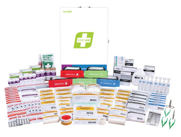 Large High Risk Construction Medic - First Aid Kit - Metal Cabinet Image