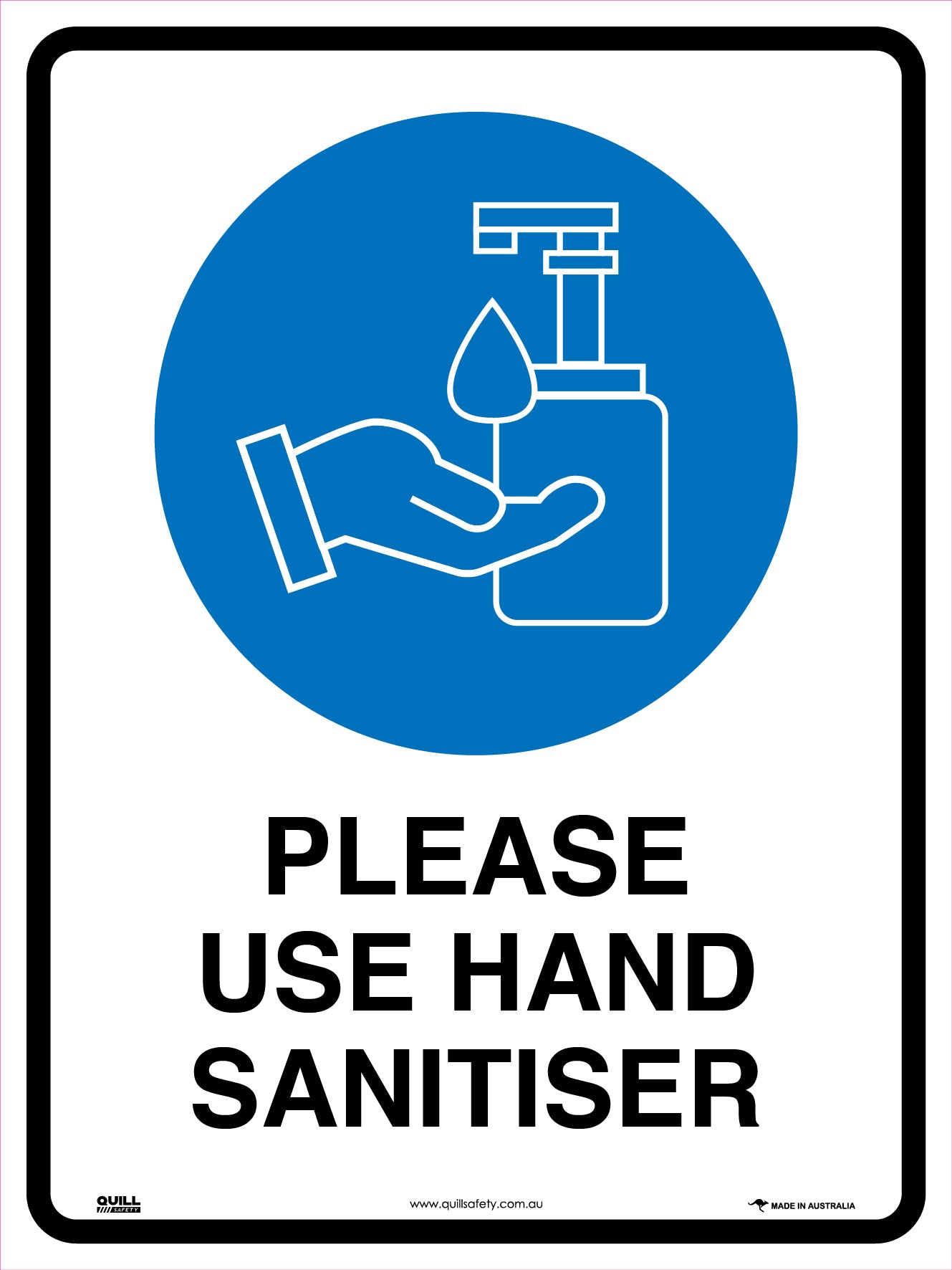 Mandatory Signs - Please Use Hand Sanitiser Image