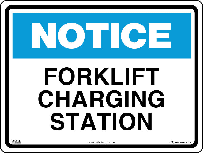 Notice Signs - Forklift Charging Station Image