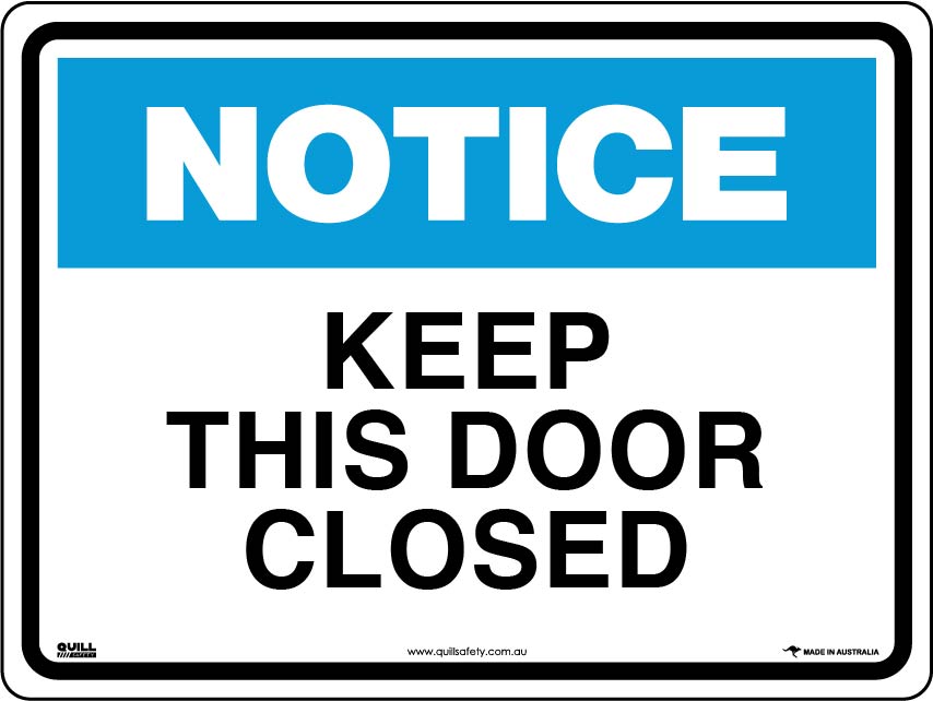 Notice Signs - Keep This Door Closed Image