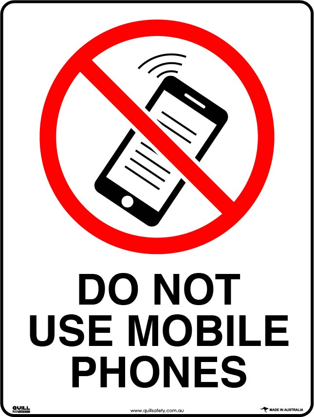 Prohibition Signs - Do Not Use Mobile Phones Image
