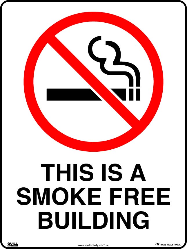 Prohibition Signs - This Is A Smoke Free Building Image