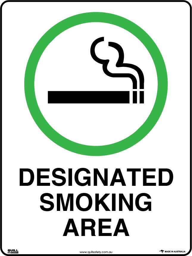 Prohibition Signs - Designated Smoking Area Image