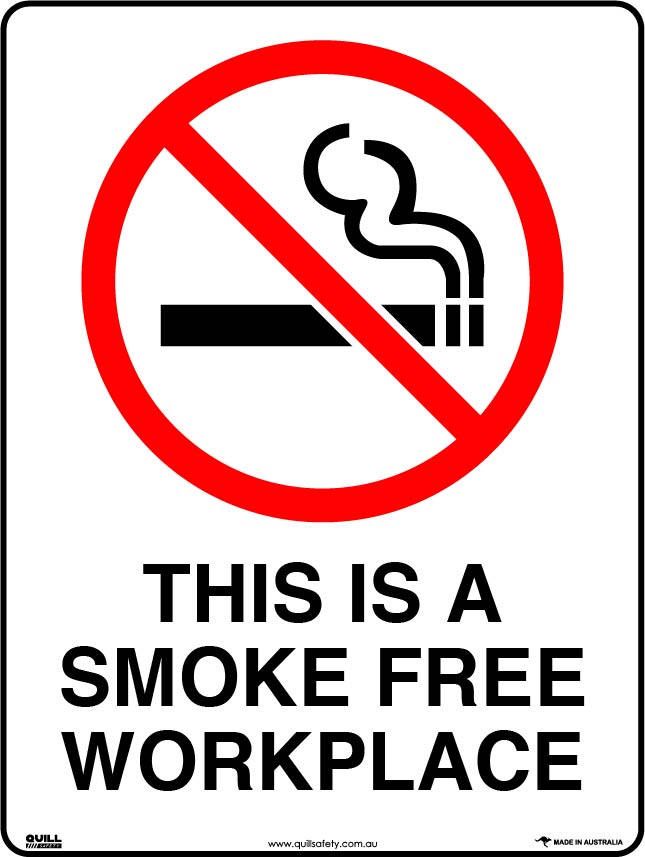 Prohibition Signs - This Is A Smoke Free Workplace Image
