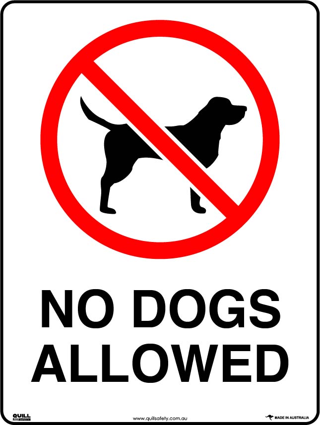 Prohibition Signs - No Dogs Allowed Image