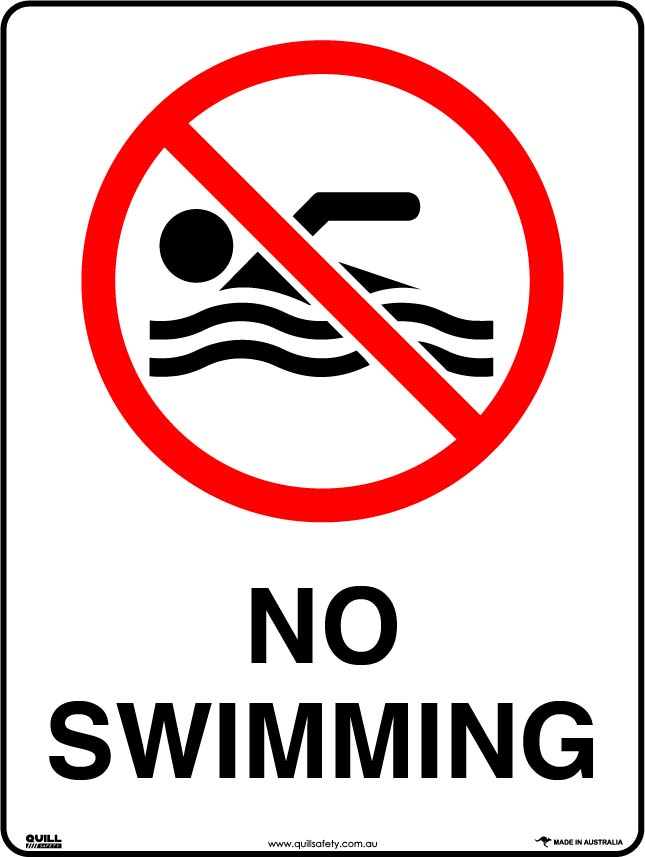 Prohibition Signs - No Swimming Image