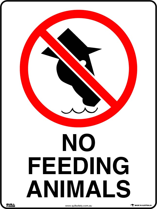 Prohibition Signs - No Feeding Animals Image