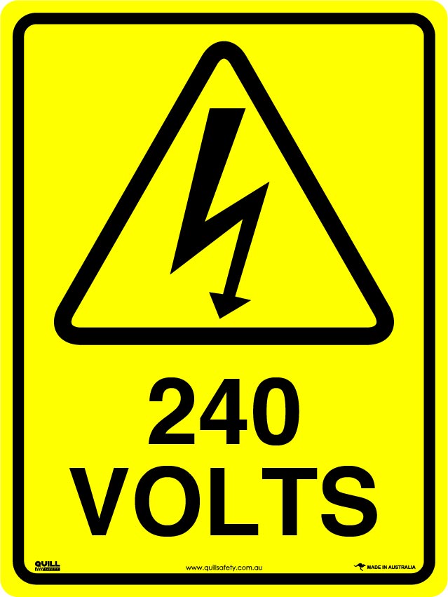 Warning Signs - 240 Volts Image