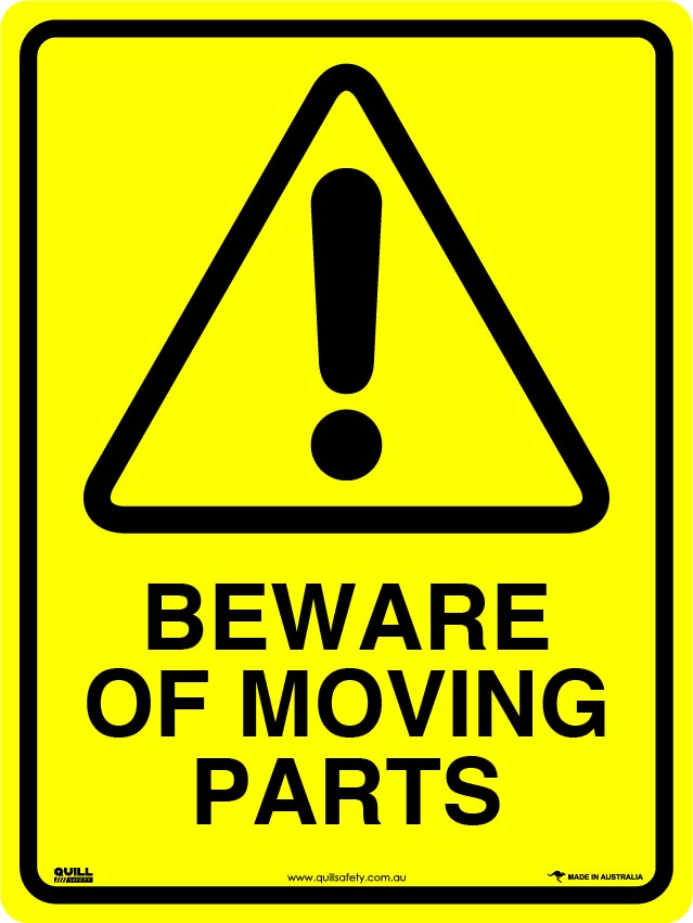 Warning Signs - Beware Of Moving Parts Image
