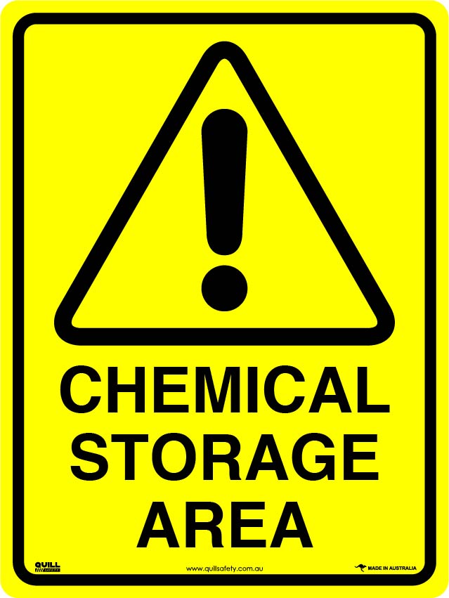 Warning Signs - Chemical Storage Area Image