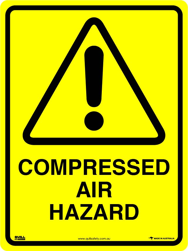 Warning Signs - Compressed Air Hazard Image