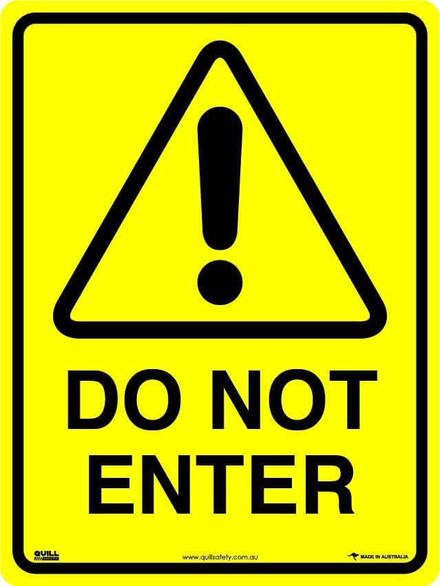 Warning Signs - Do Not Enter Image