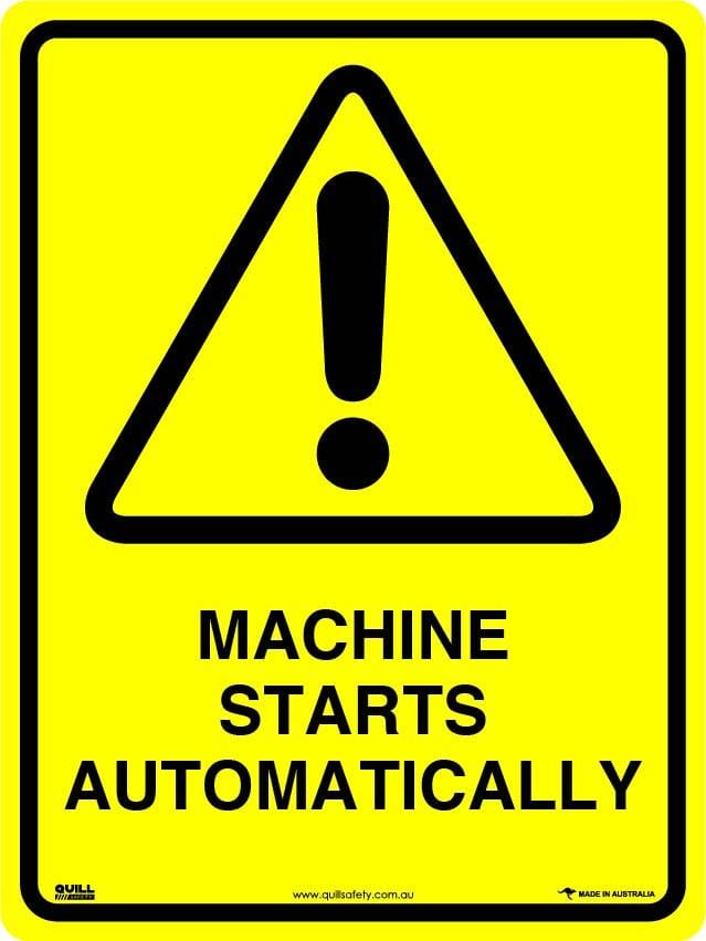 Warning Signs - Machine Starts Automatically Image