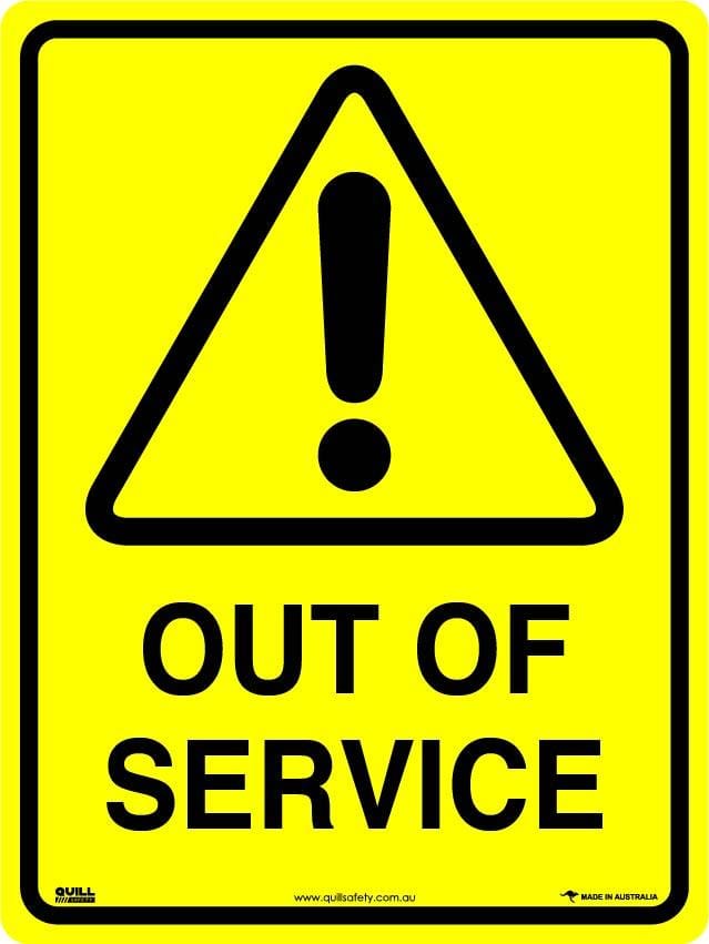 Warning Signs - Out Of Service Image