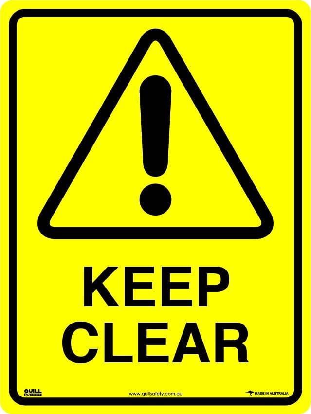 Warning Signs - Keep Clear Image