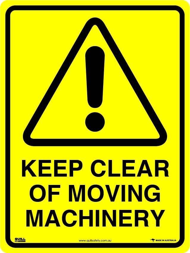 Warning Signs - Keep Clear Of Moving Machinery Image