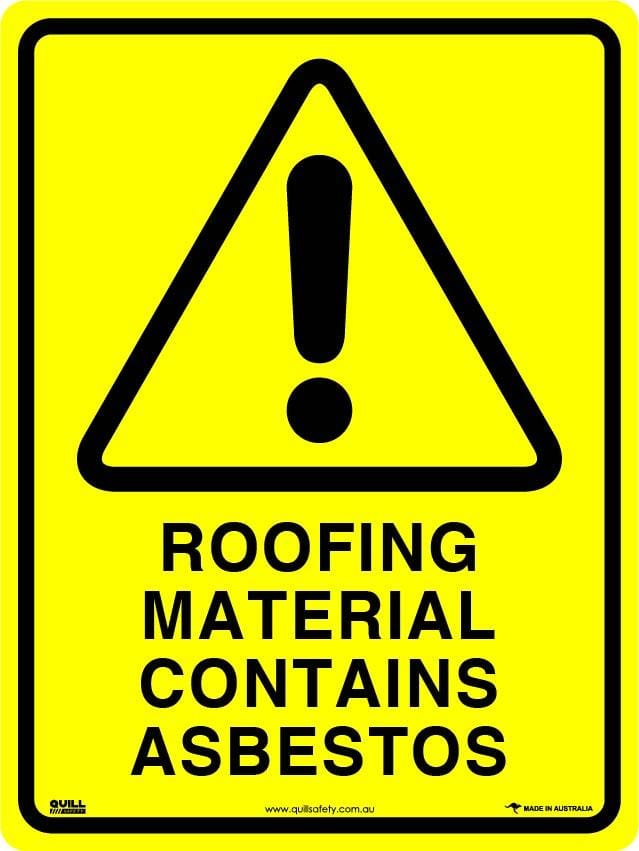 Warning Signs - Roofing Material Contains Asbestos Image
