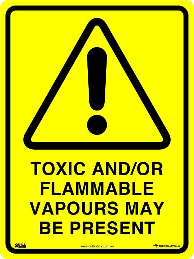 Warning Signs - Toxic And/Or Flammable Vapours May Be Present Image