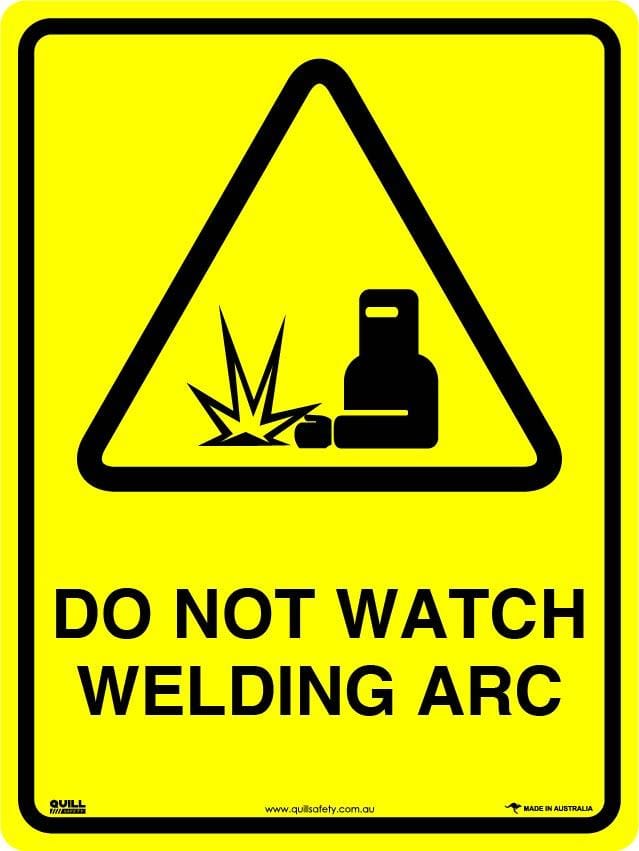 Warning Signs - Do Not Watch Welding Arc Image