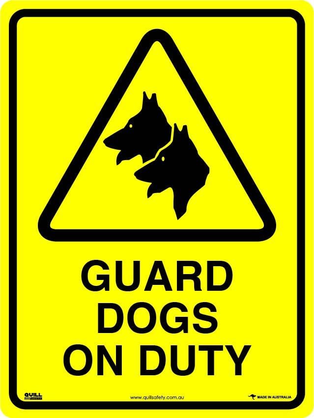 Warning Signs - Guard Dogs On Duty Image
