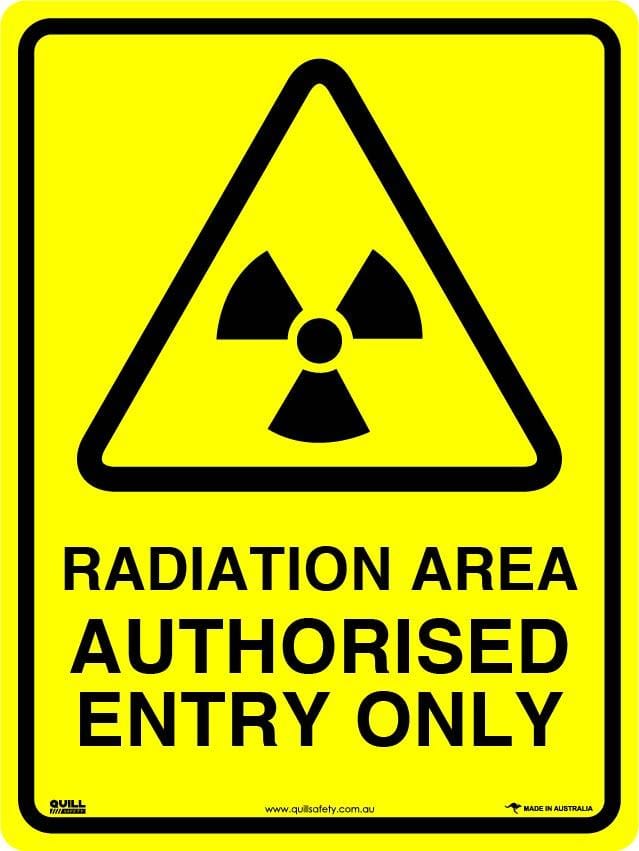 Warning Signs - Radiation Area Authorised Entry Only Image