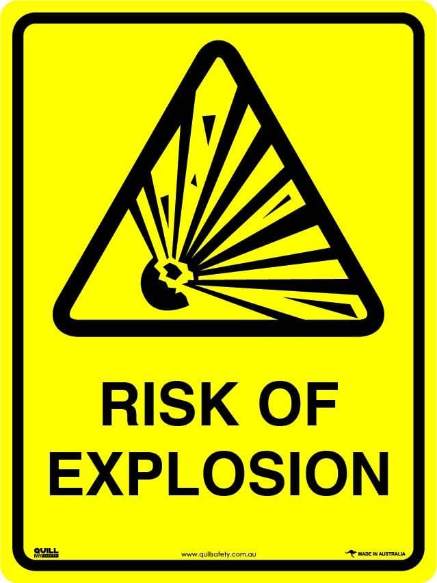 Warning Signs - Risk Of Explosion Image