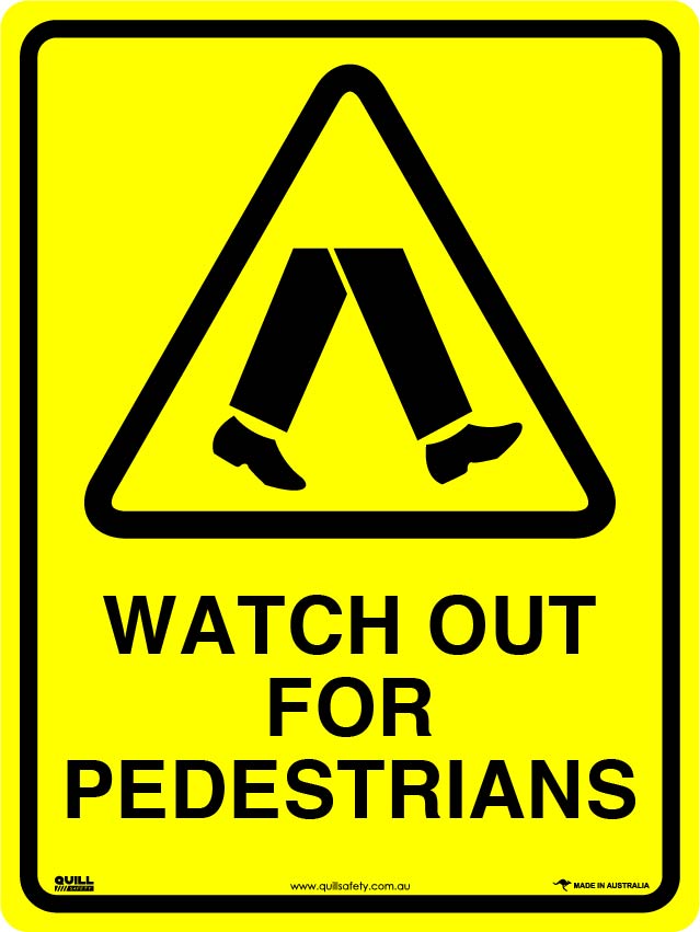 Warning Signs - Watch Out For Pedestrians Image