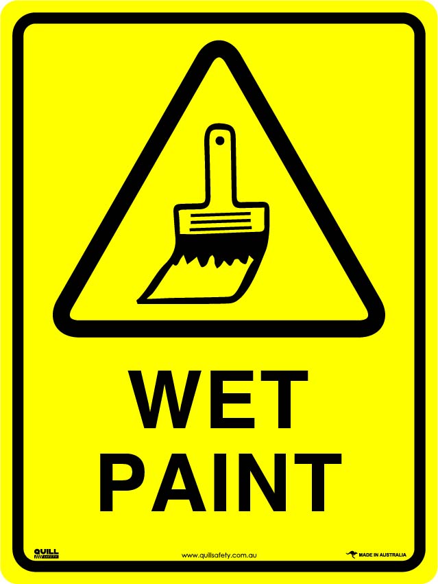 Warning Signs - Wet Paint Image