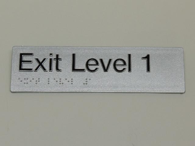 Braille Signs - Exit Level 1 Image