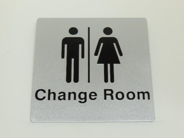 Braille Signs - Male & Female Change Room Image