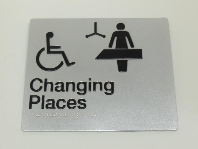 Braille Sign - Baby Changing Image