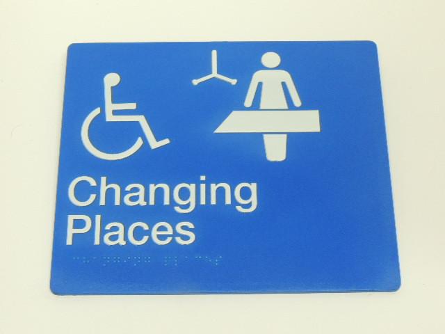 Braille Sign - Baby Changing Image