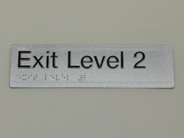 Braille Signs - Exit Level 2 Image